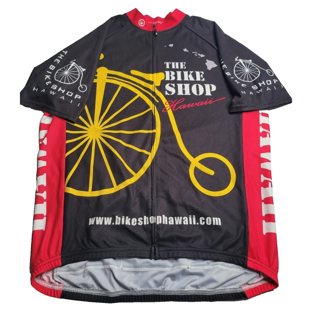 Canari Cycling Jersey The Bike Shop‎ Hawaii Men's XL Short Sleeve